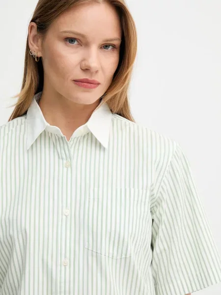 Сорочка United Colors of Benetton relaxed класичний комір зелений