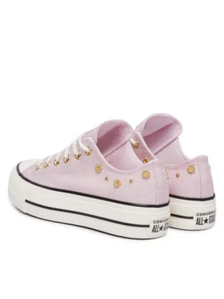 Plátěnky Converse Chuck Taylor All Star Lift Platform Heathered Glam​ růžová