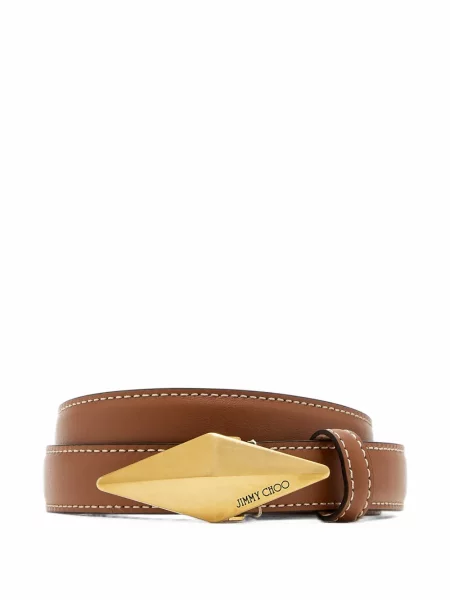 Cu centură curea Jimmy Choo maro