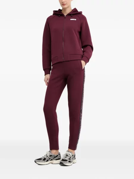 Top Ea7 Emporio Armani cu glugă roșu