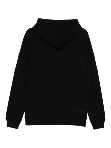 Hanorac cu glugă Karl Lagerfeld cu broderie negru