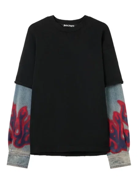 Pulover Palm Angels lung negru