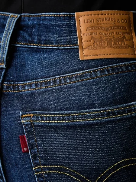 Levi's дънки skinny дамски HIGH RISE SKINNY синьо