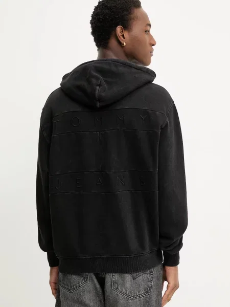 Tommy Jeans hanorac de negru