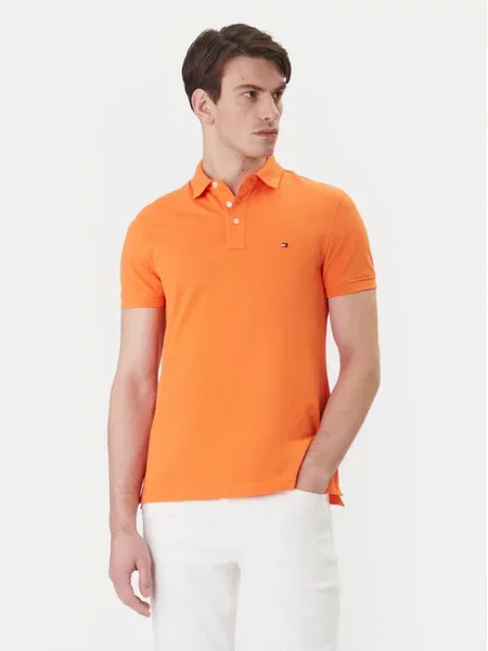 Tommy Hilfiger Polo majica oranžna