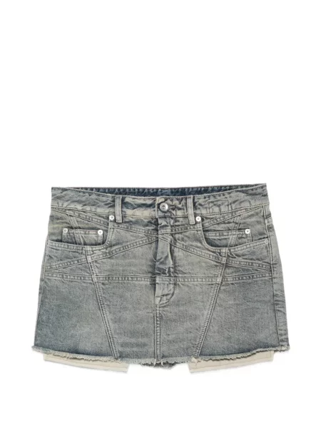 Fustă din denim Rick Owens Drkshdw albastru