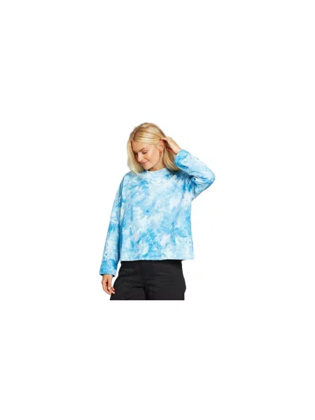 Dedicated Loose Sweatshirt Lerdala Tie Dye Blue Kobiety Bluzy i bluzy z kapturem Dedicated Size: M niebieski