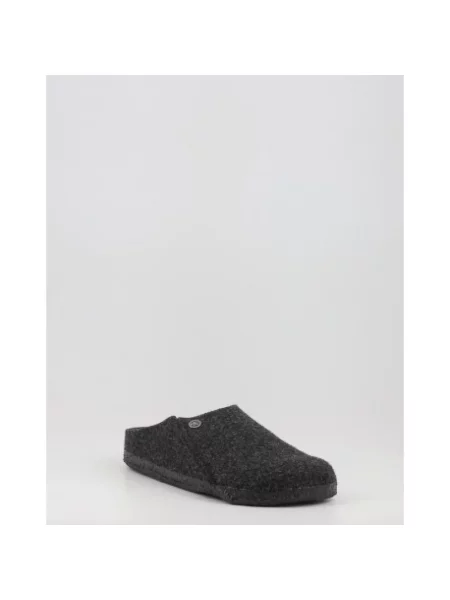 Półbuty Birkenstock skórzane szare