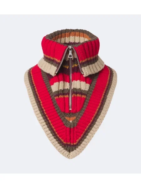 Gulerat fular Dries Van Noten de lână cu dungi