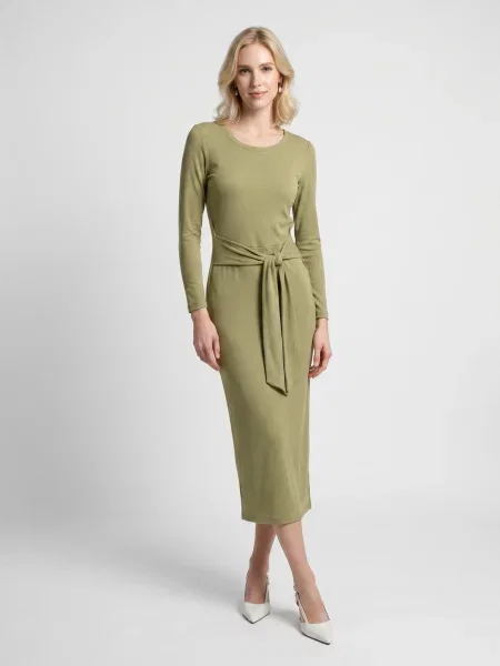 Lung rochie Lauren Ralph Lauren cu mâneci lungi