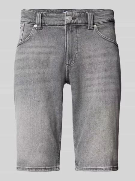 Szorty jeansowe o kroju slim fit z mieszanki bawełny model ‘RONNIE’ Tommy Jeans czarne