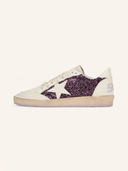 Golden Goose Sneakersy Ball Star S Flitry bílá/ fialová bílé