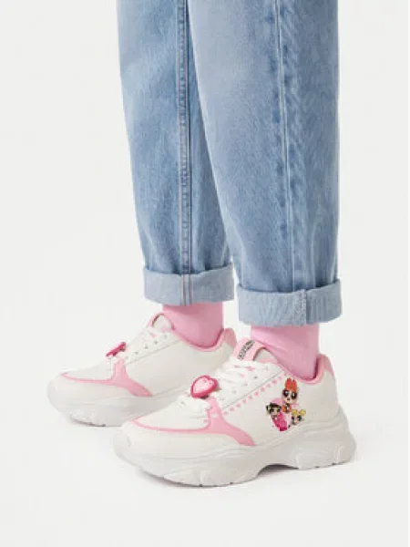Sneakersy Powerpuff Girls bílé