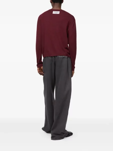 Pulover Acne Studios din cașmir roșu