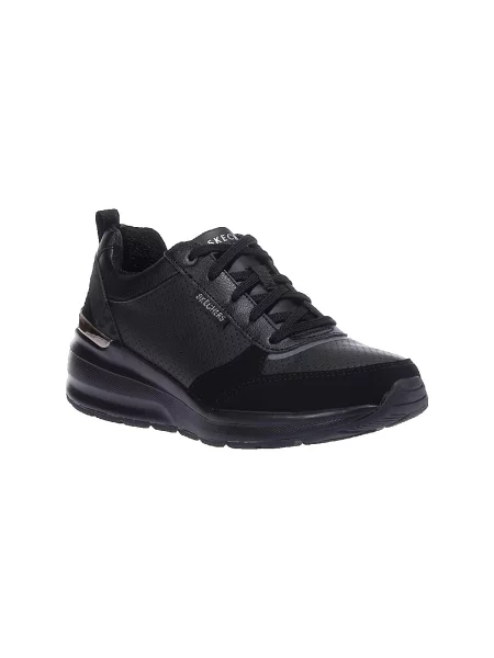 Pöttyös félcipő Skechers fekete