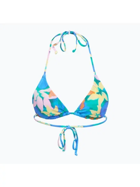 Top de costum de baie Billabong Sol Searcher Multi Triangle aqua flores