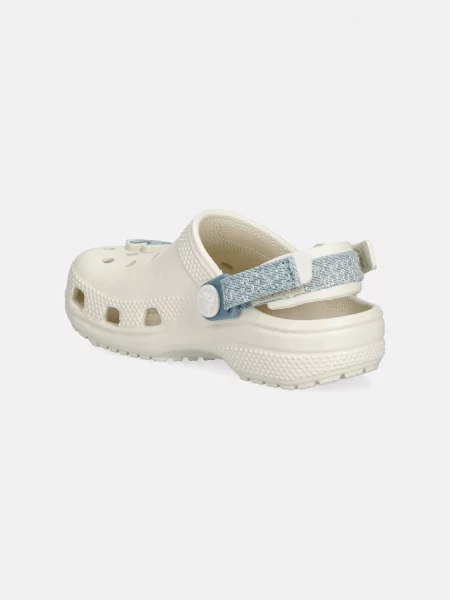 Crocs шльопанці дитячі CLASSIC DNM FLWR ADJ BACKSTRAP CLOG T