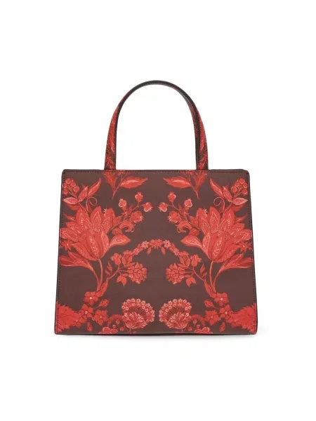 Shopperka Ferragamo skórzana brązowa