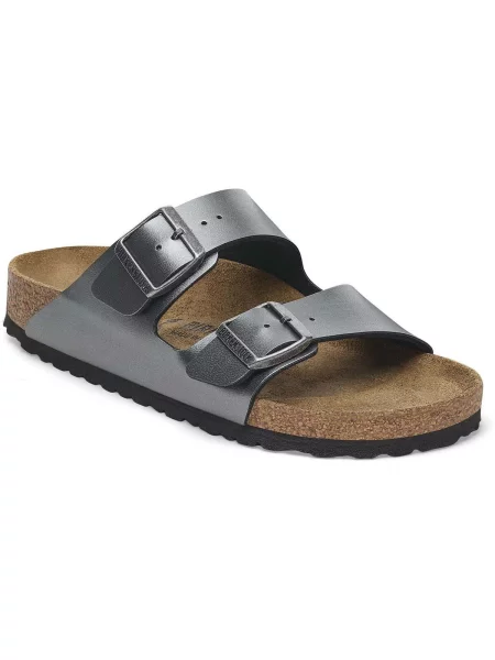 BIRKENSTOCK Arizona BF Narrow metálfekete flip-flopok. Méret: 36 EU fekete