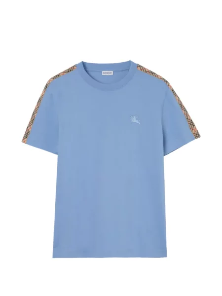 Tricou Burberry în carouri albastru