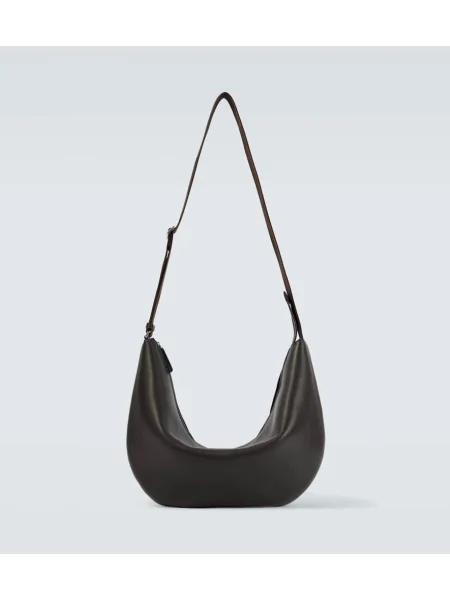 Usnjena torba crossbody The Row rjava