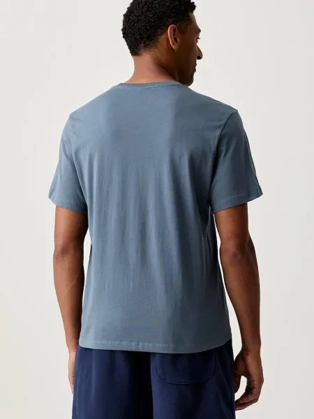 The North Face T-shirt Essential Center Logo niebieska