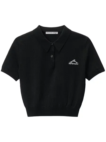 Polo Alexander Wang cu imagine negru