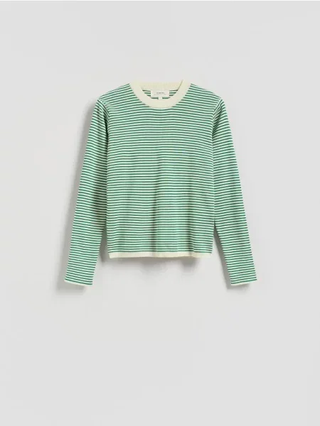 Reserved longsleeve w zielony