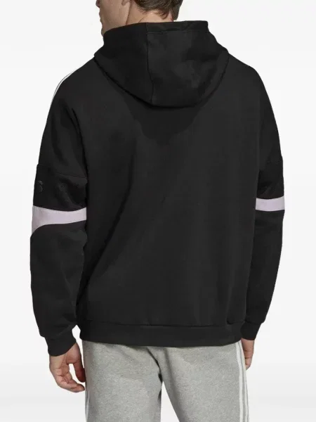 Велурен боди Adidas с принт на цветя розово