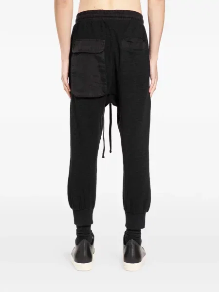 Pantaloni Thom Krom din jerseu alergare negru