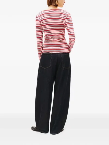 Tricou Tommy Hilfiger cu dungi roșu