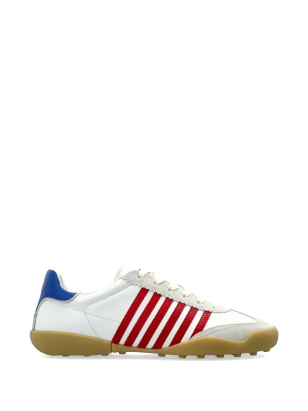 Sneakerși Dsquared2 din piele cu dungi alb