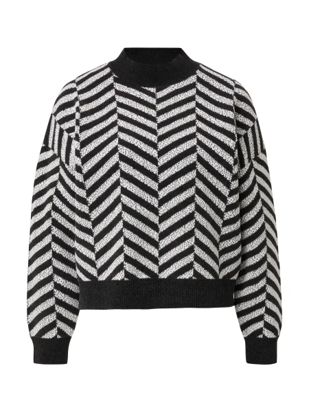 COMMA Pulover črna bela