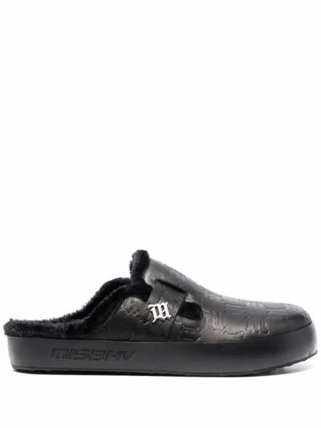 Papuci tip mules Misbhv negru