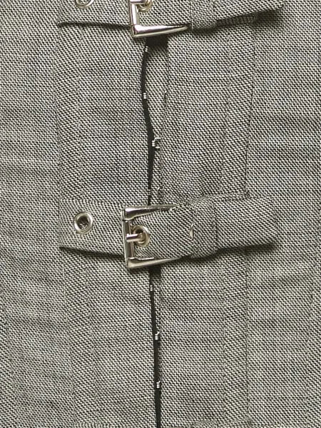 Korzetové sukně Alessandra Rich šedé