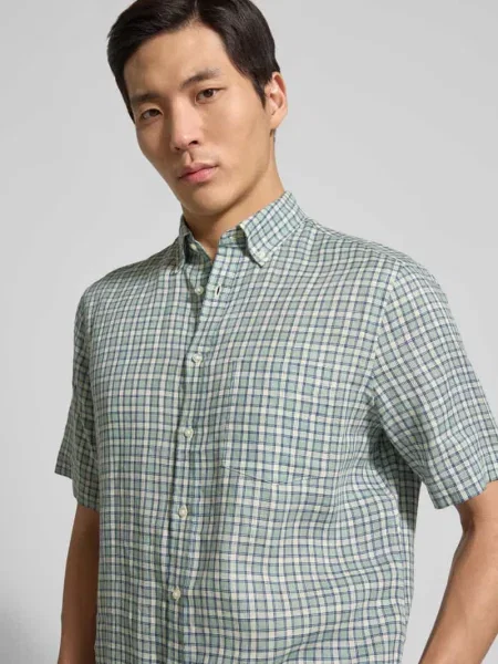 Koszula casual z lnu krój regular fit Christian Berg Men