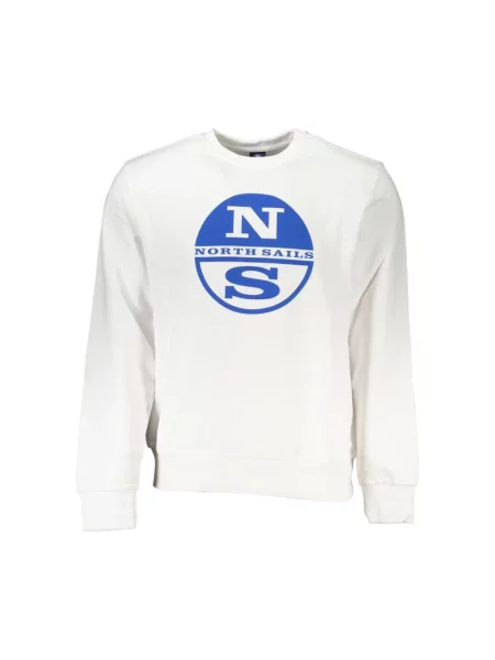 Bluza North Sails z logo z dekoltem w kształcie litery U biała