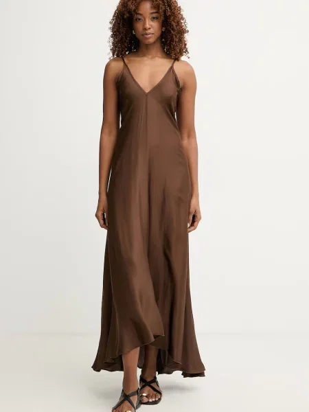 Haveone sukienka bieliźniana z brązowa