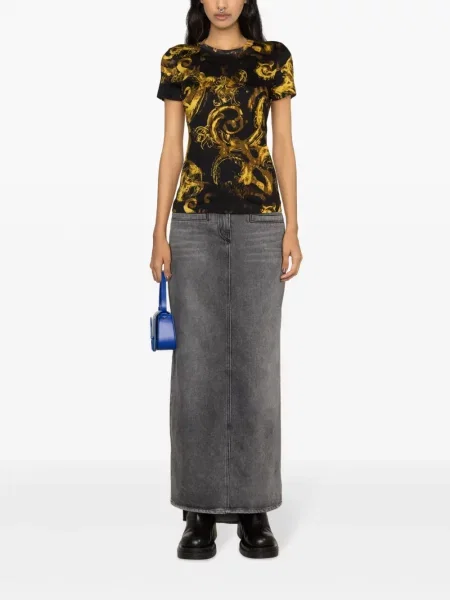 Marškinėliai Versace Jeans Couture juoda