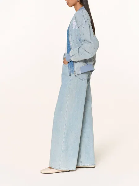 Elias Rumelis Jeansy Wide Leg Kalea blau niebieskie