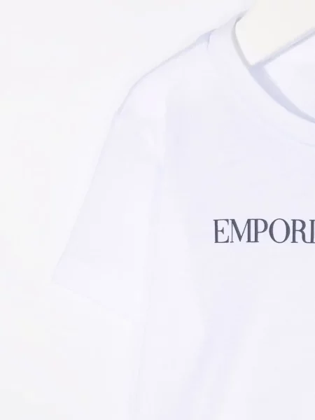 Koszulka dziecięca Emporio Armani biała