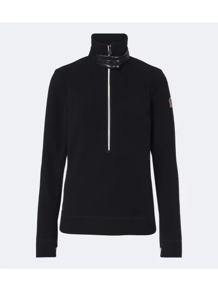 Fleecový svetr Moncler Grenoble černý