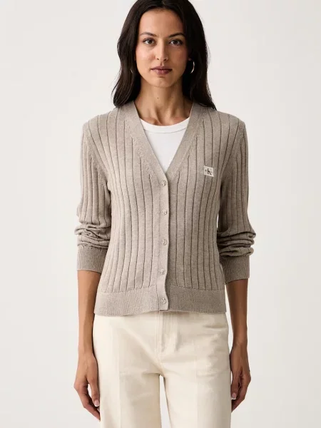Calvin Klein Jeans cardigan pentru femei din bej