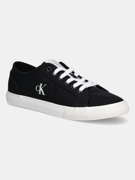 Calvin Klein Jeans tenisi ESS VULC LOW MG CANVAS negru