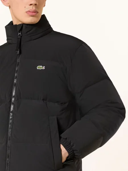 Lacoste Kurtka Puchowa schwarz czarna