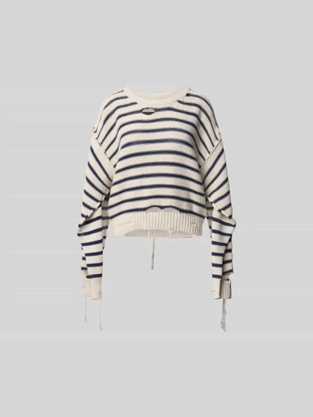 Sweter o kroju oversized z imitacji dzianiny Mm6 Maison Margiela