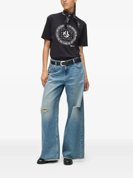Blugi Karl Lagerfeld Jeans albastru