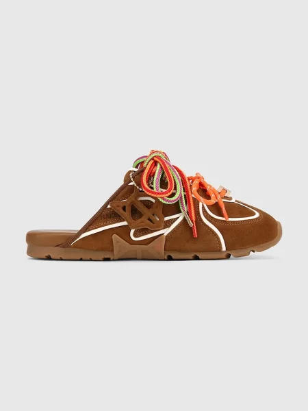 Papuci Naked Wolfe din piele maro