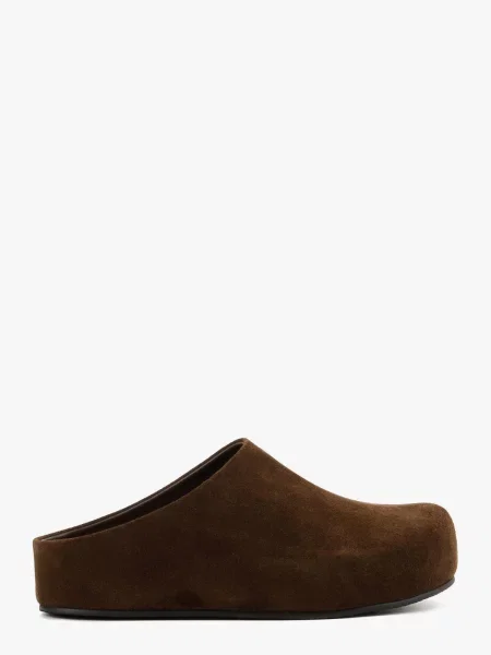 Замшевые сабо Leberdes коричневые