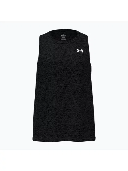 Tricou de antrenament pentru femei Under Armour Tech Tank Twist black/white alb